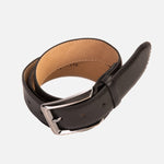 The Torino Black Calfskin Belt - TLW Shoes