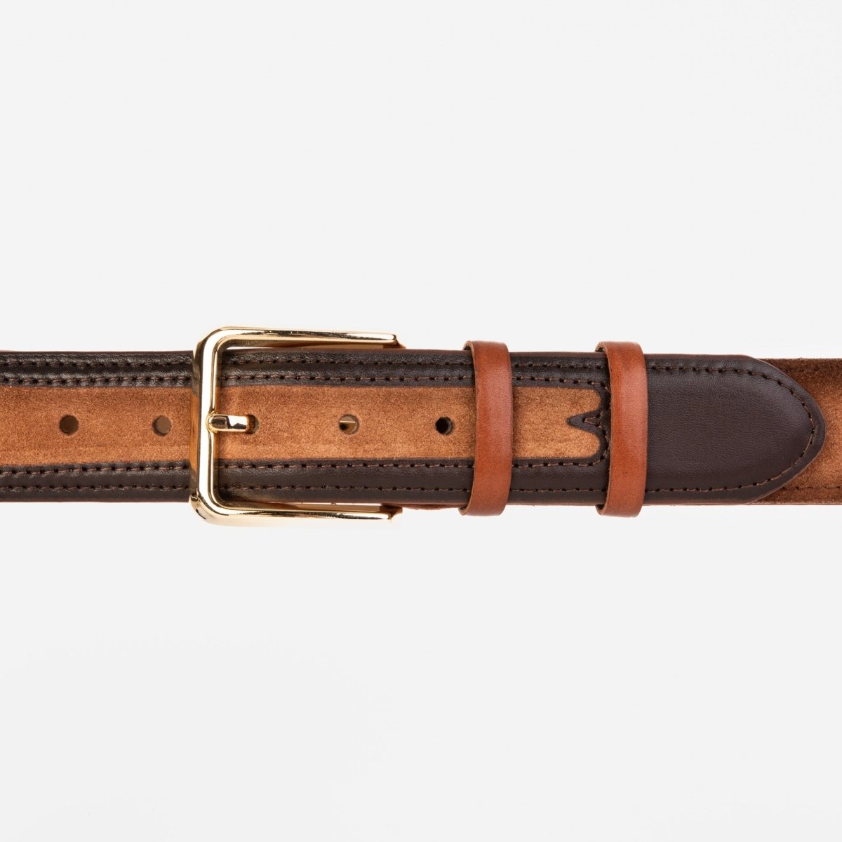 The Regent Brown Leather Belt - TLW Shoes
