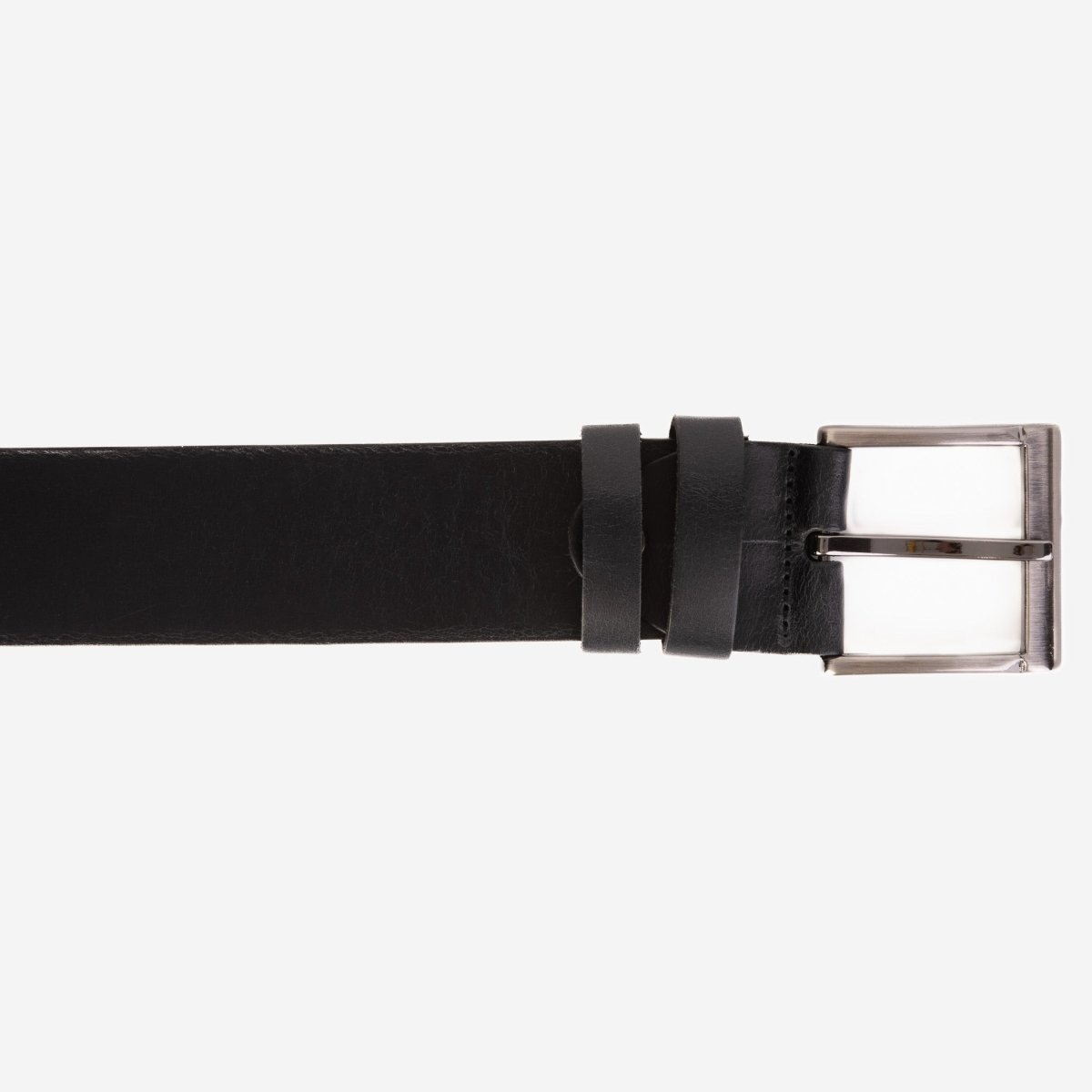 The Prime Black Leather Belt - TLW Shoes