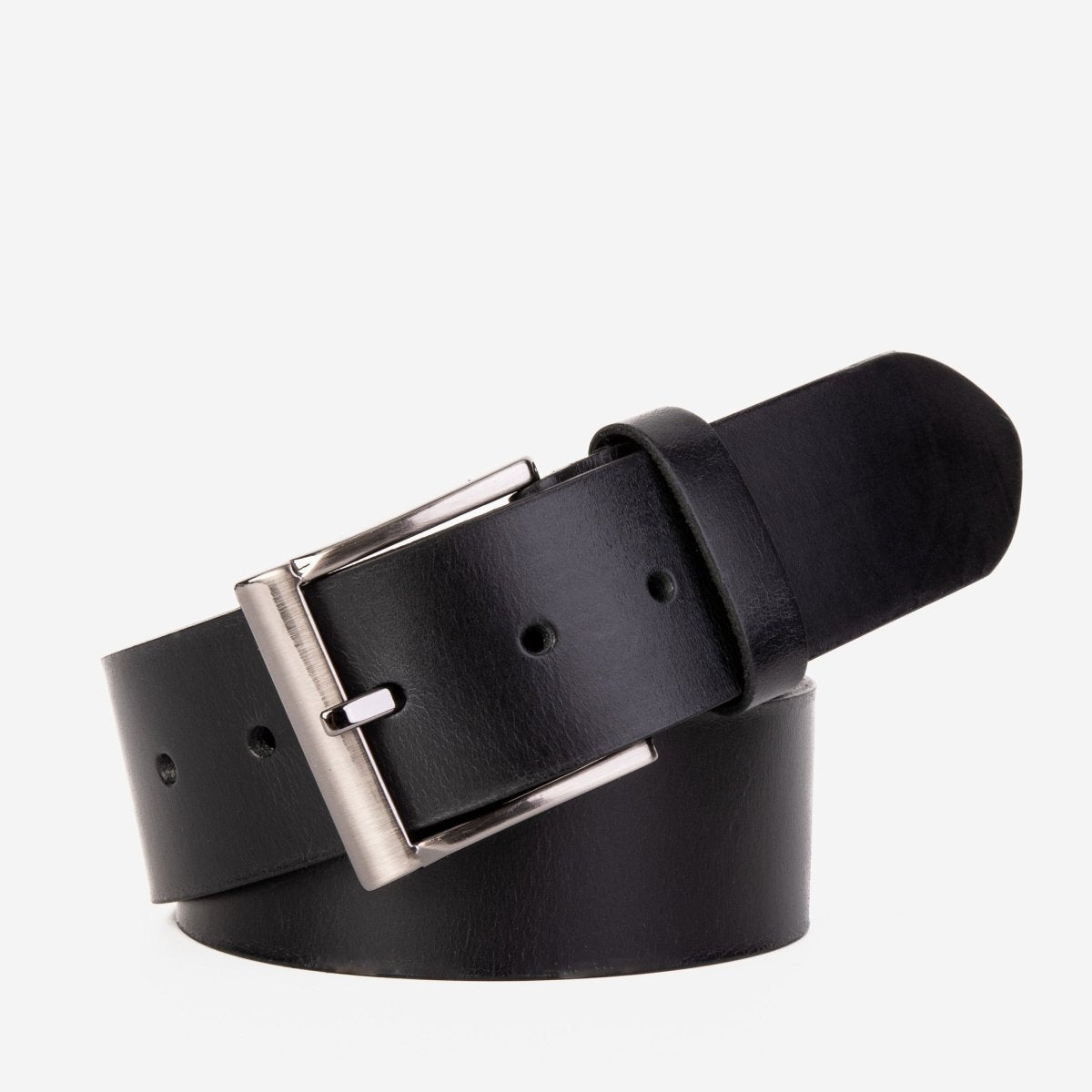 The Prime Black Leather Belt - TLW Shoes