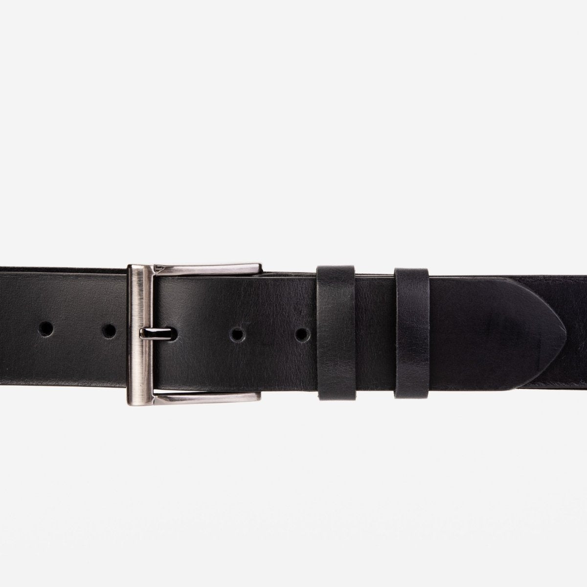 The Prime Black Leather Belt - TLW Shoes
