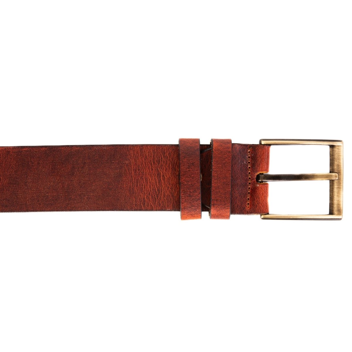 The Prime Burnt Sienna Leather Belt - TLW Shoes