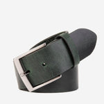 The Prime Forest Green Leather Belt - TLW Shoes