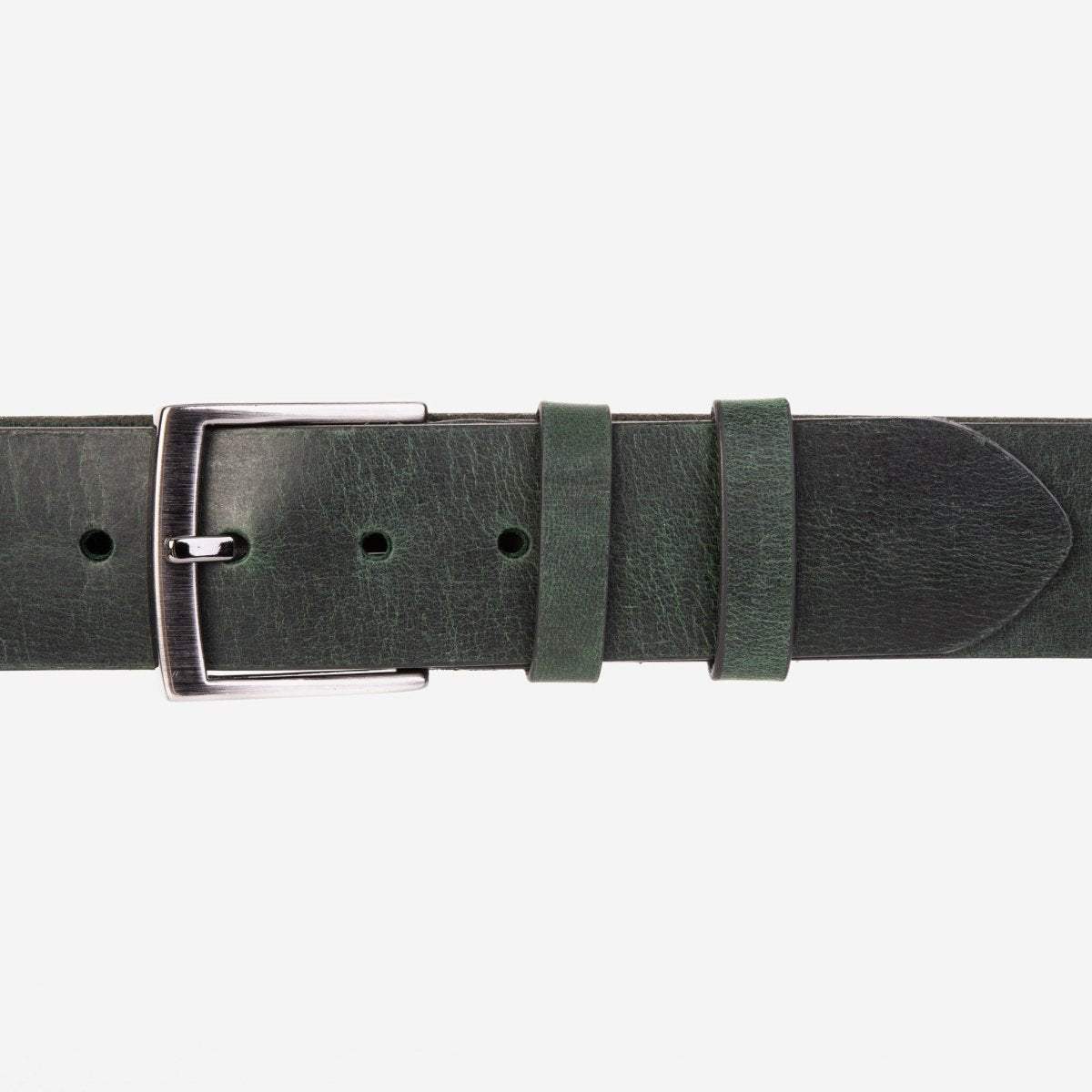The Prime Forest Green Leather Belt - TLW Shoes