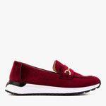 The Milan Burgundy Leather Women Sneaker - TLW Shoes