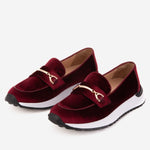 The Milan Burgundy Leather Women Sneaker - TLW Shoes
