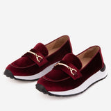 The Milan Burgundy Leather Women Sneaker - TLW Shoes