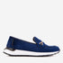 The Milan Navy Blue Leather Women Sneaker - TLW Shoes