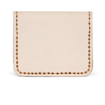 LEATHER CARDHOLDER WALLET // SAND - TLW Shoes