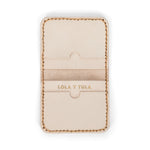 LEATHER CARDHOLDER WALLET // SAND - TLW Shoes