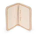 LEATHER CARDHOLDER WALLET // SAND - TLW Shoes