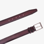 The Everest & Rockwell BurgundyLeather Belt - TLW Shoes