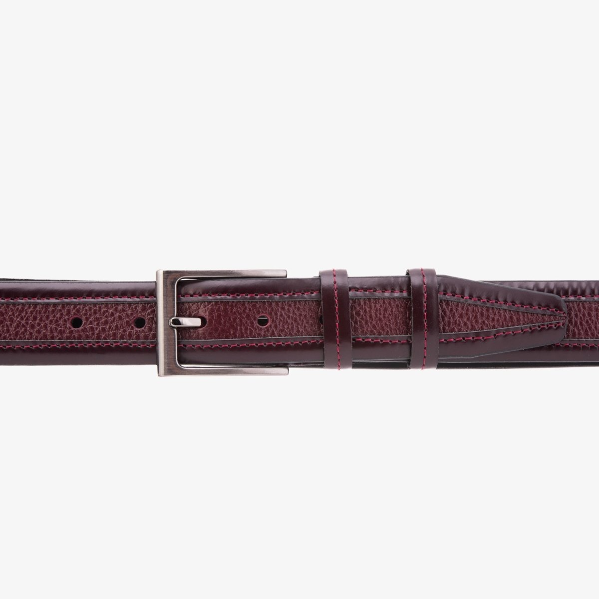 The Everest & Rockwell BurgundyLeather Belt - TLW Shoes