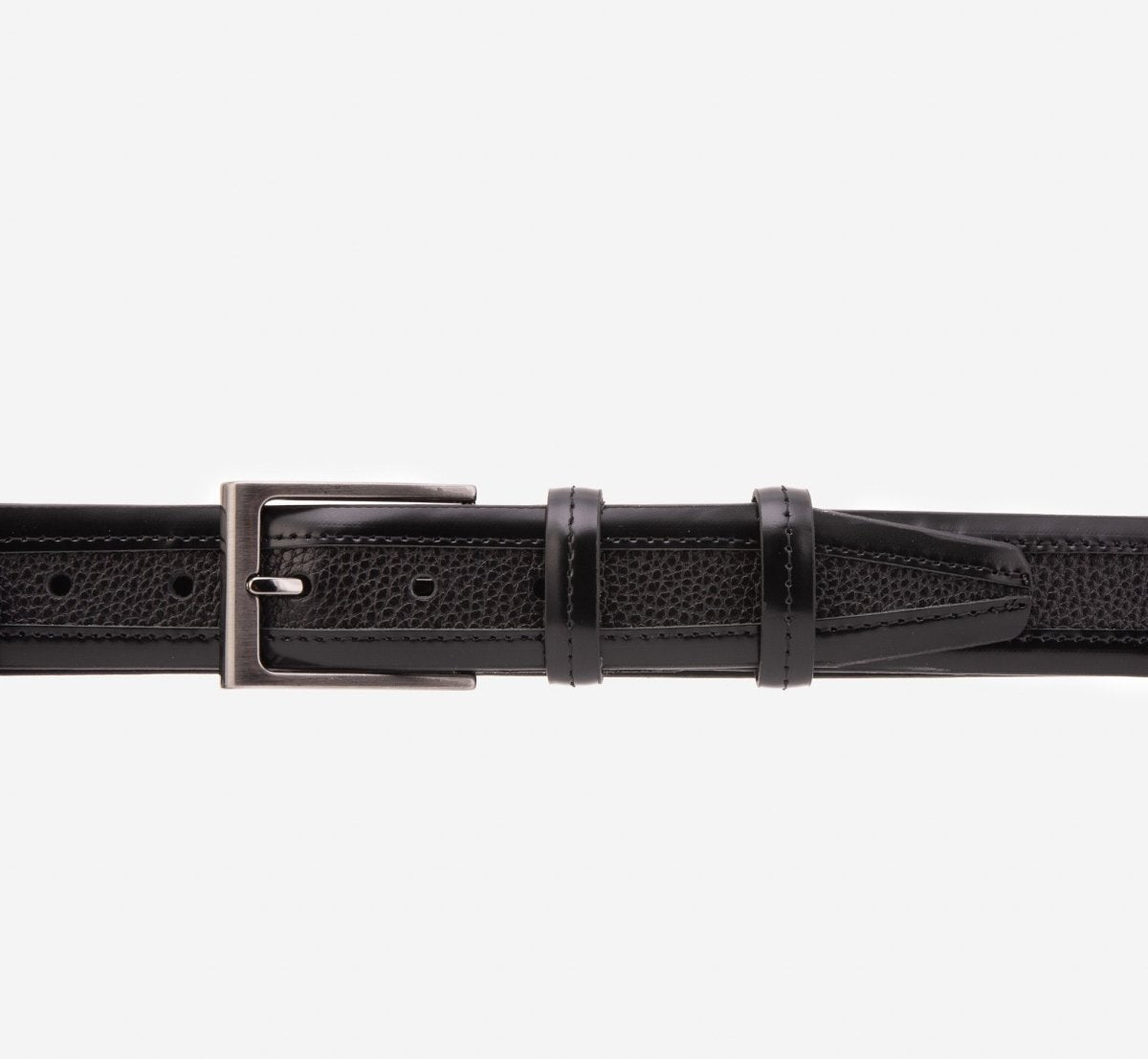 The Everest & Rockwell Black Leather Belt - TLW Shoes