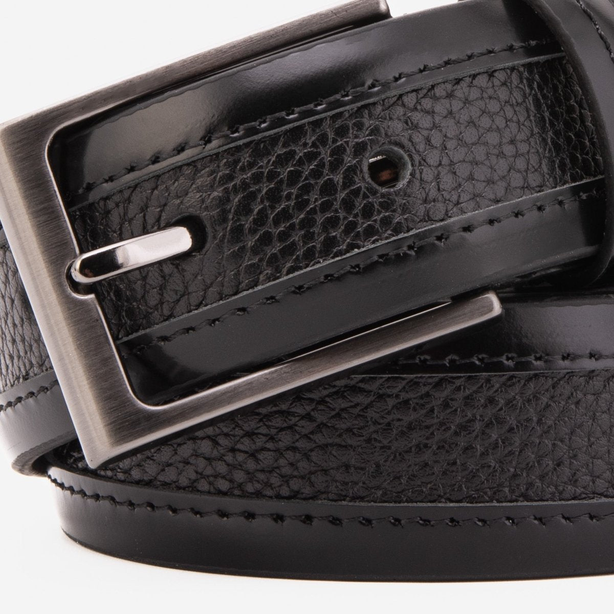 The Everest & Rockwell Black Leather Belt - TLW Shoes