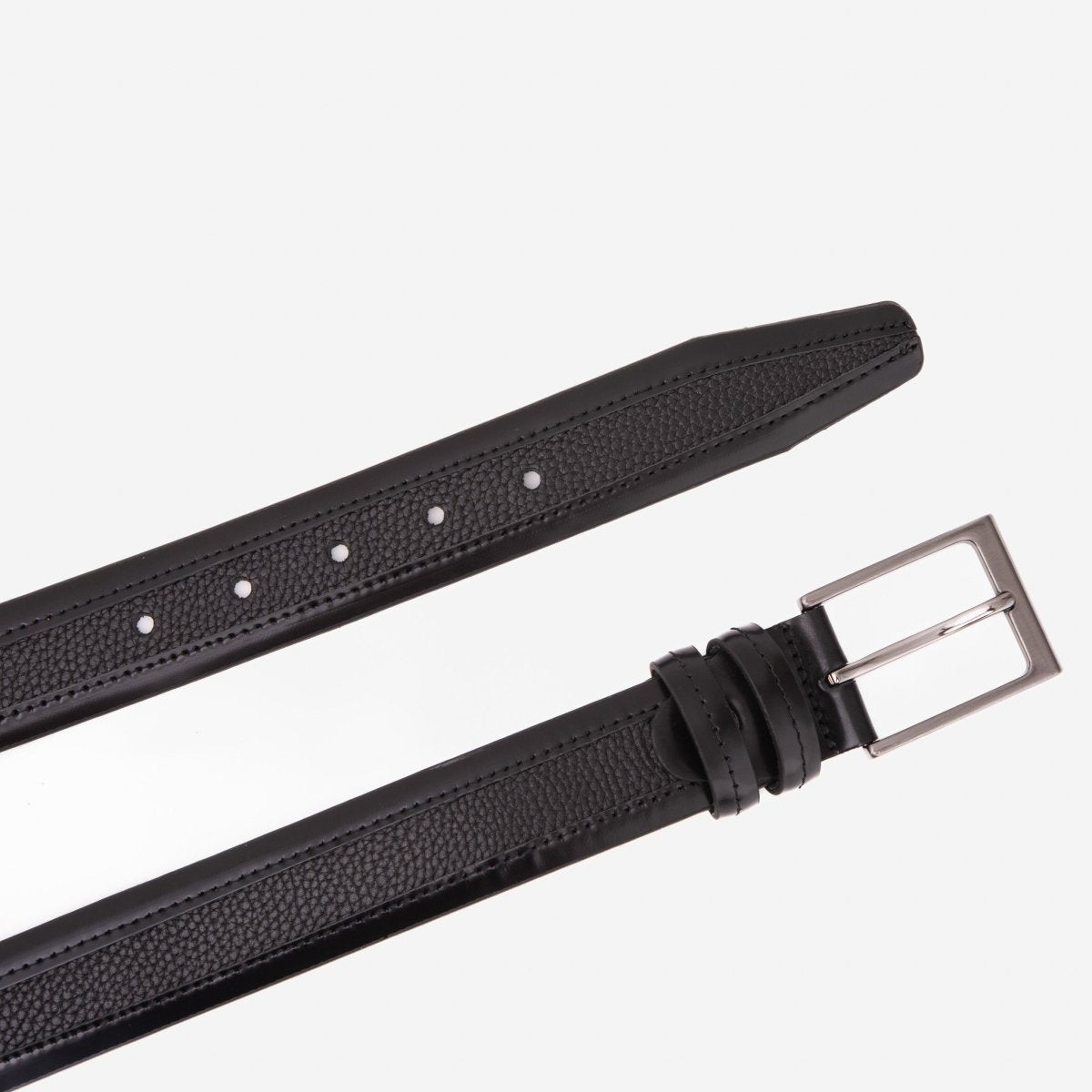 The Everest & Rockwell Black Leather Belt - TLW Shoes