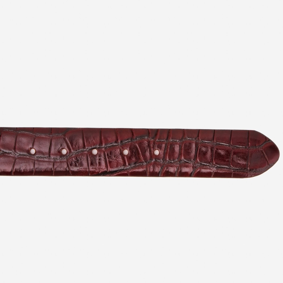 The Strat Burgundy Leather Belt - TLW Shoes