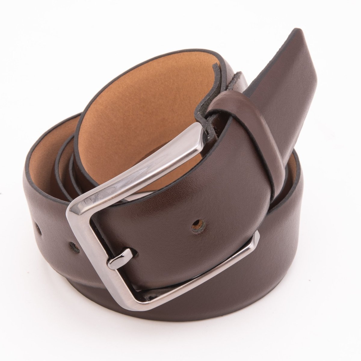 The Arcadia Brown Calfskin Belt - TLW Shoes