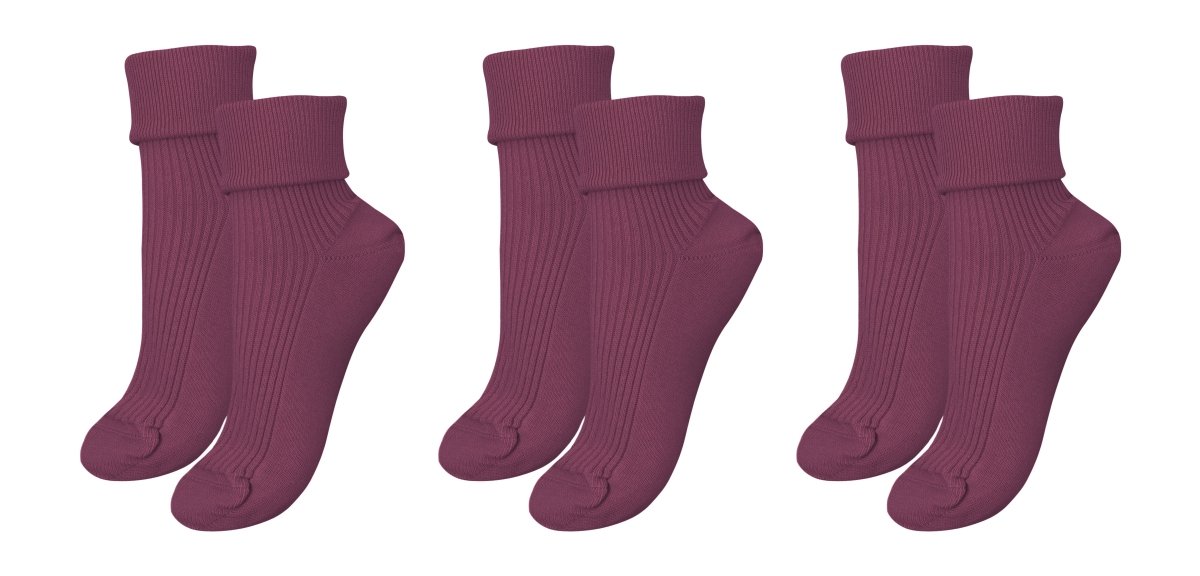 tittimitti® 100% Organic Combed Cotton Luxury Women's Socks 3 - Pack. Made in Italy. - TLW Shoes