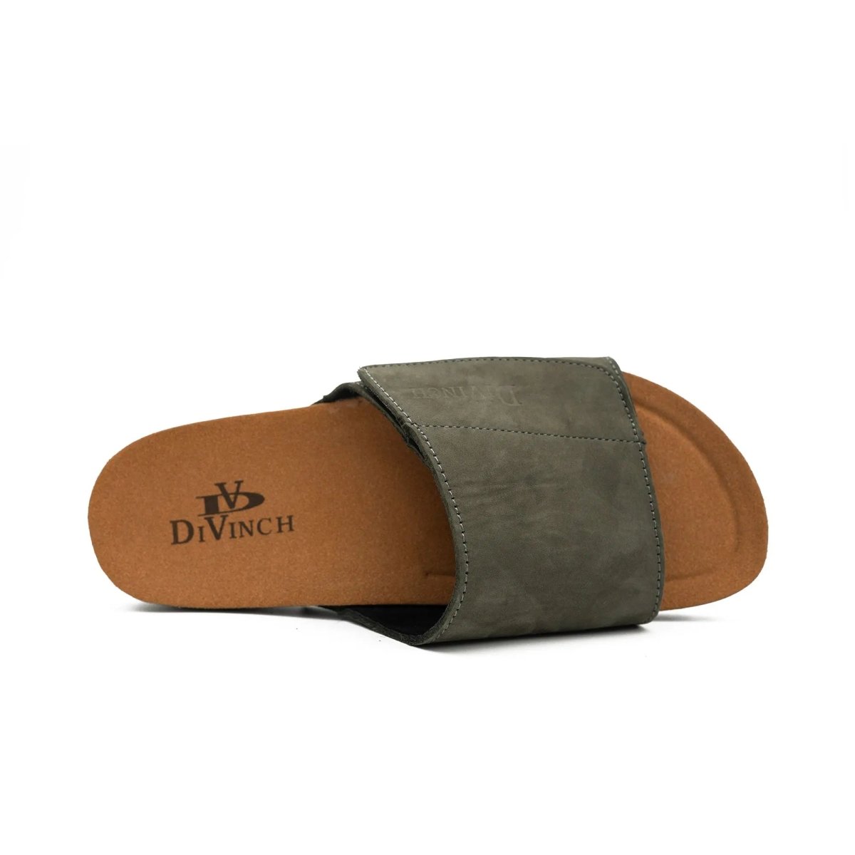 Olive Green Single - Strap Slides - TLW Shoes