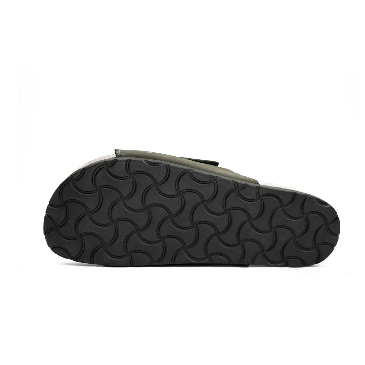 Olive Green Single - Strap Slides - TLW Shoes