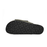 Olive Green Single - Strap Slides - TLW Shoes