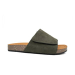 Olive Green Single - Strap Slides - TLW Shoes