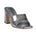 Women's Soho Silver Square Toe Heeled Sandals - TLW Shoes