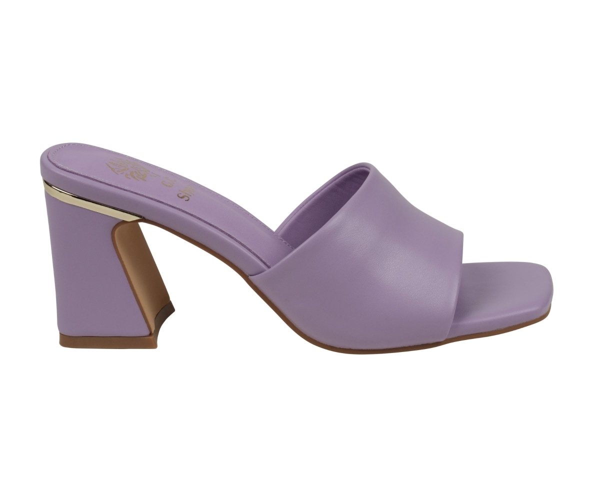 Women's Soho Lilac Square Toe Heeled Sandals - TLW Shoes