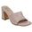 Women's Soho Nude Square Toe Heeled Sandals - TLW Shoes