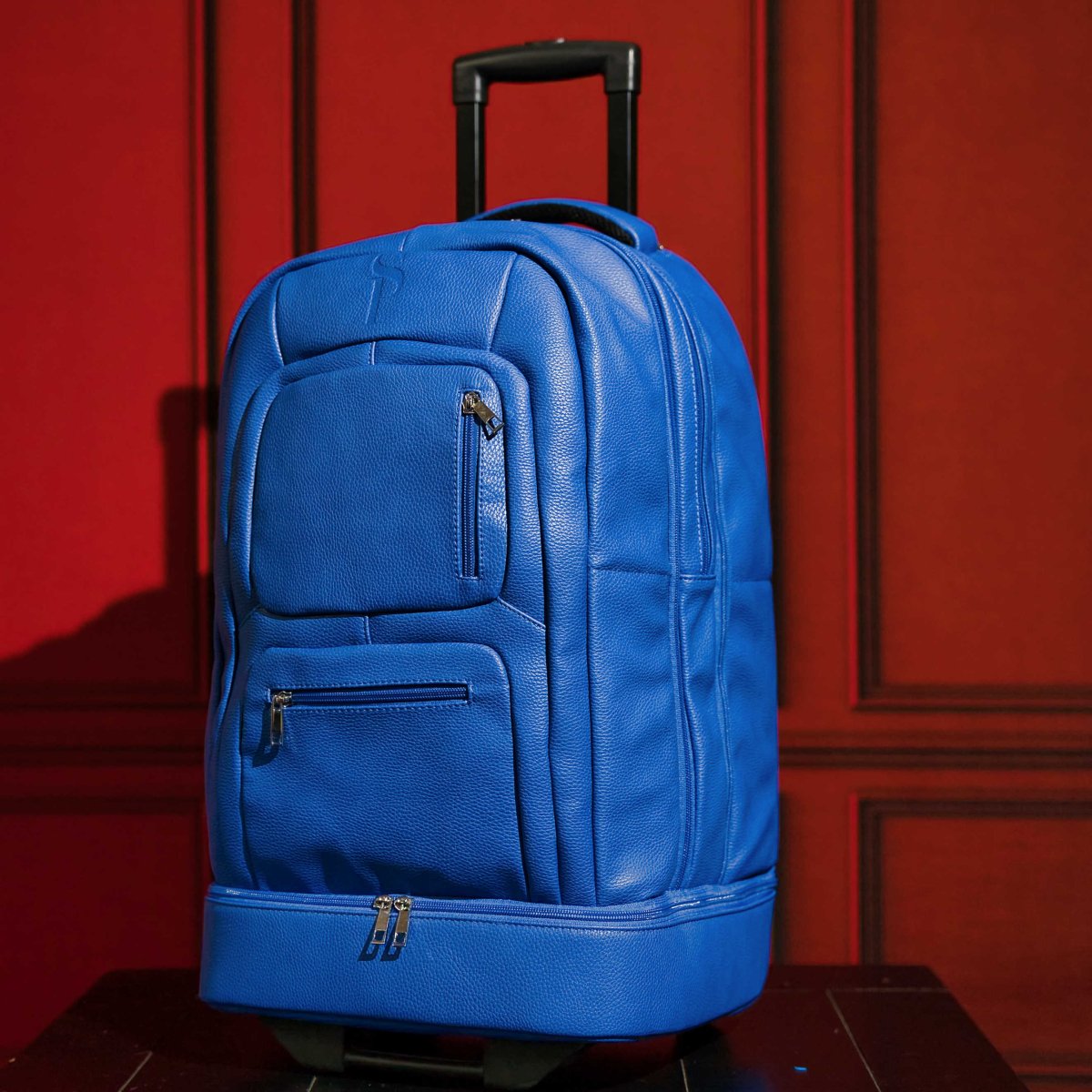 Royal Blue Leather Carry - On Roller Bag (Only 150 Made) - TLW Shoes