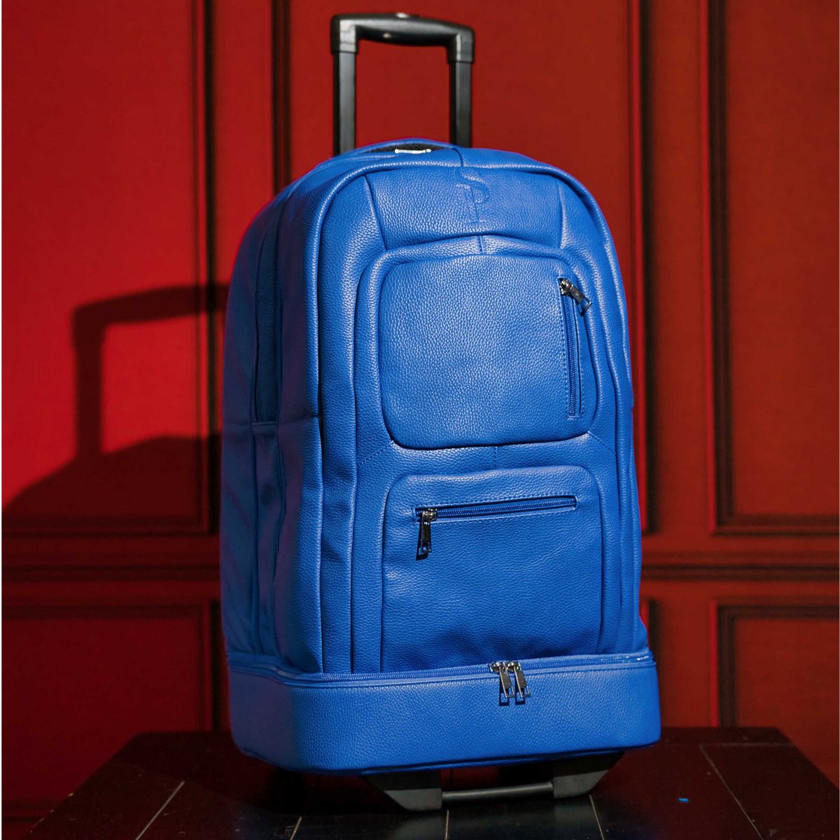 Royal Blue Leather Carry - On Roller Bag (Only 150 Made) - TLW Shoes