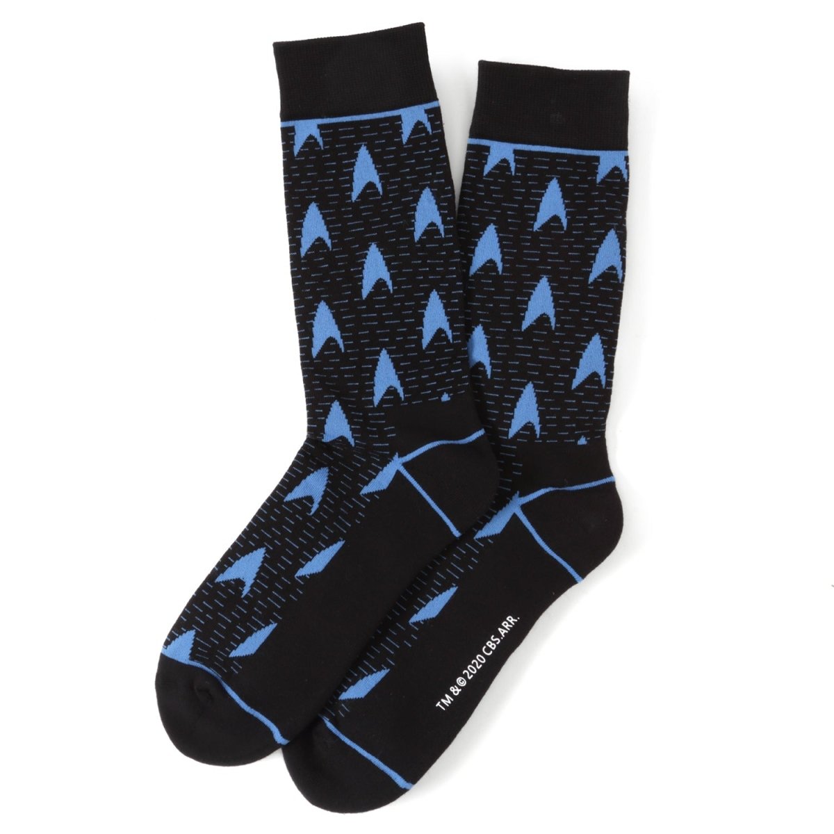 Star Trek Blue Delta Shield Black Men's Socks - TLW Shoes