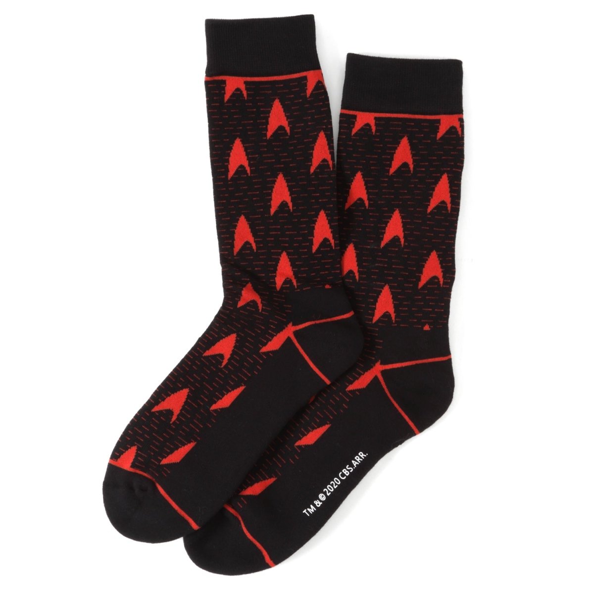 Star Trek Red Delta Shield Black Men's Socks - TLW Shoes