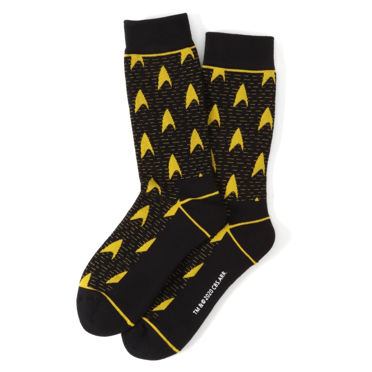 Star Trek Yellow Delta Shield Black Men's Socks - TLW Shoes