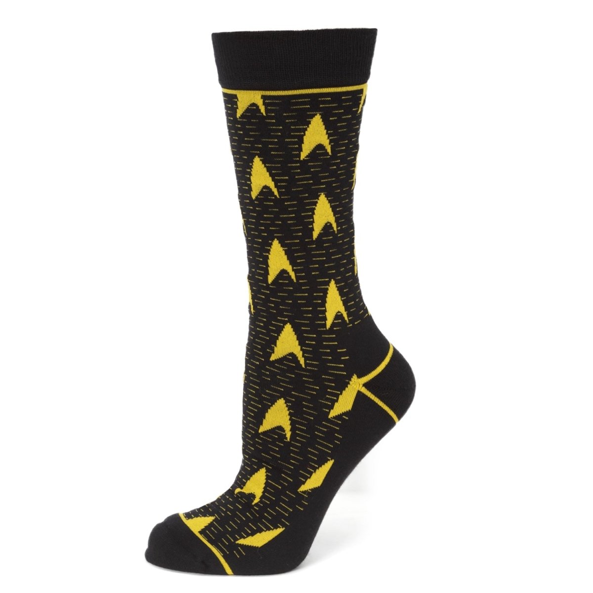 Star Trek Yellow Delta Shield Black Men's Socks - TLW Shoes