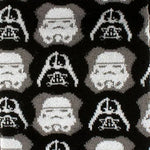 Star Wars Darth Vader and Stormtrooper Black Dress Socks and Darth Vader Lapel Pin Gift Set - TLW Shoes