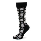Star Wars Darth Vader and Stormtrooper Black Dress Socks and Darth Vader Lapel Pin Gift Set - TLW Shoes