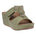 Women's Talia Green Floral Wedge Sandals - TLW Shoes