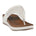 Women's Tani White Thong Wedge Sandals - TLW Shoes
