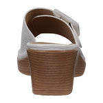 Women's Teri White Wedge Sandals - TLW Shoes