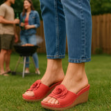 Women's Tokyo Black Wedge Sandals - TLW Shoes