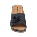 Women's Tokyo Black Wedge Sandals - TLW Shoes