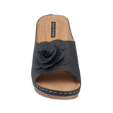 Women's Tokyo Black Wedge Sandals - TLW Shoes