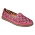 Tumi Pink Perforated Leather Flats - TLW Shoes