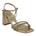 Tyra Gold Embellished Slingback Heeled Sandals - TLW Shoes