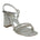 Tyra Silver Embellished Slingback Heeled Sandals - TLW Shoes