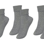 tittimitti® 100% Organic Combed Cotton Luxury Women's Socks 3 - Pack. Made in Italy. - TLW Shoes