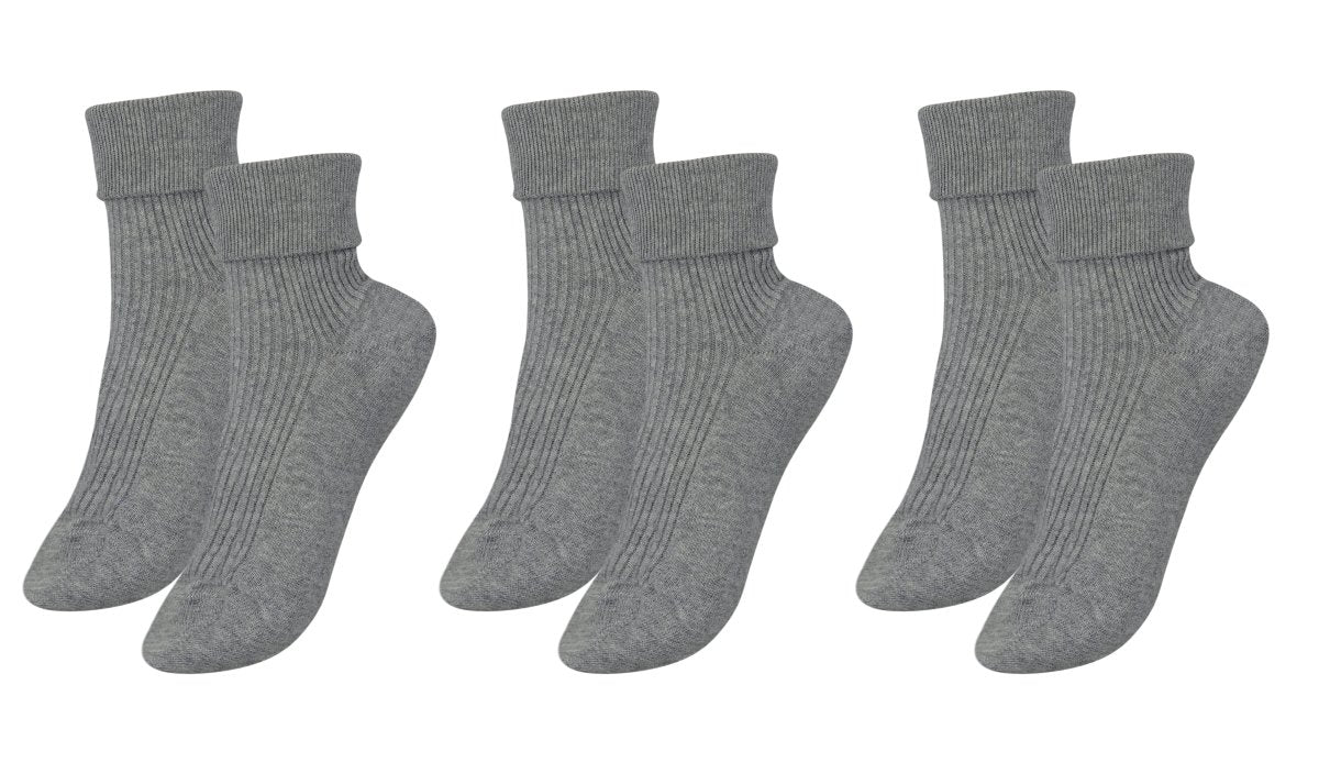 tittimitti® 100% Organic Combed Cotton Luxury Women's Socks 3 - Pack. Made in Italy. - TLW Shoes