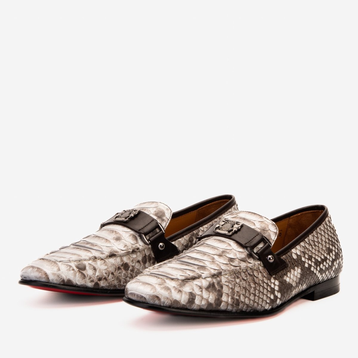 The Boss Pyth Naturel White Color Bit Loafer Men Shoe - TLW Shoes